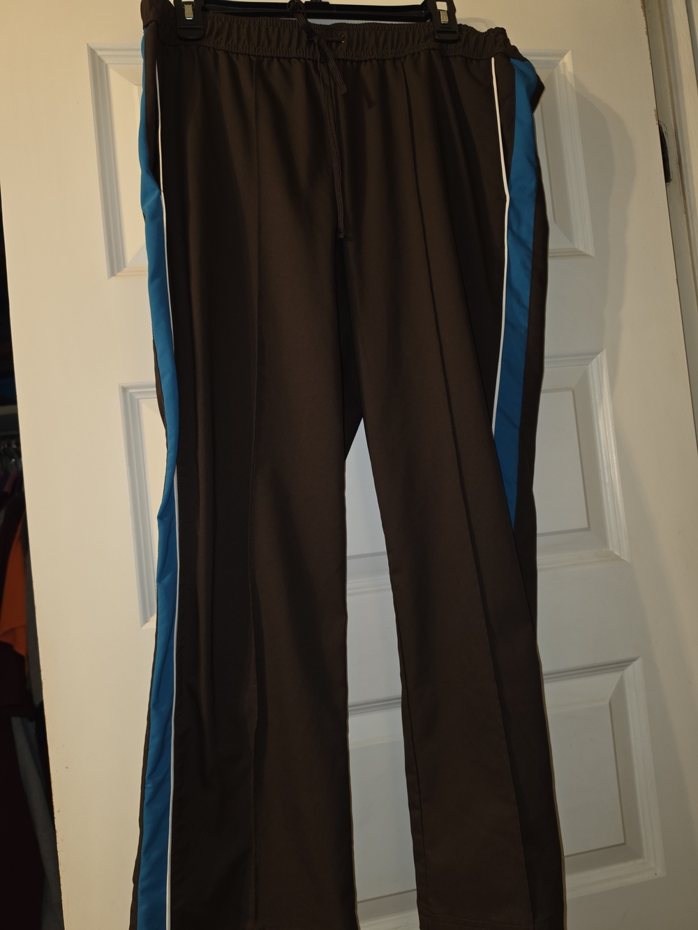 made for life Brown Pants with Blue Side Stripe